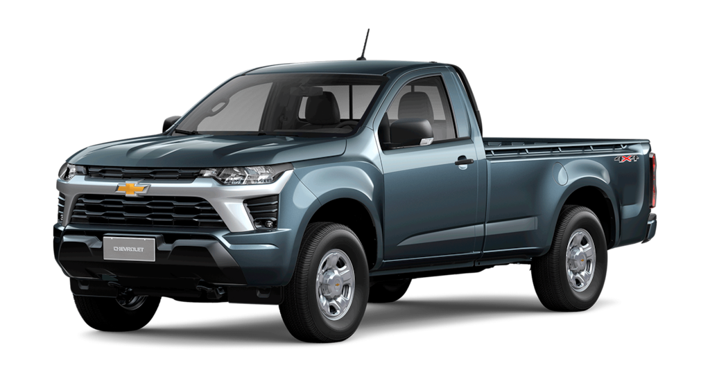 Comprar picape S10 Cabine Simples cinza moss na Chevrolet